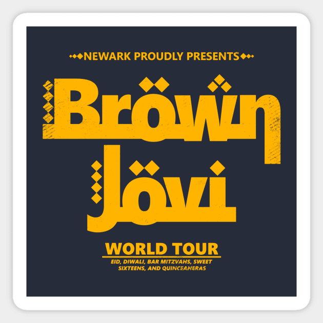 BROWN JOVI Sticker by blairjcampbell